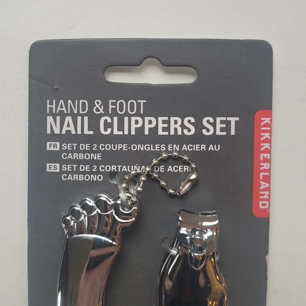 Kikkerland Hand and Foot Nail Clippers Set New